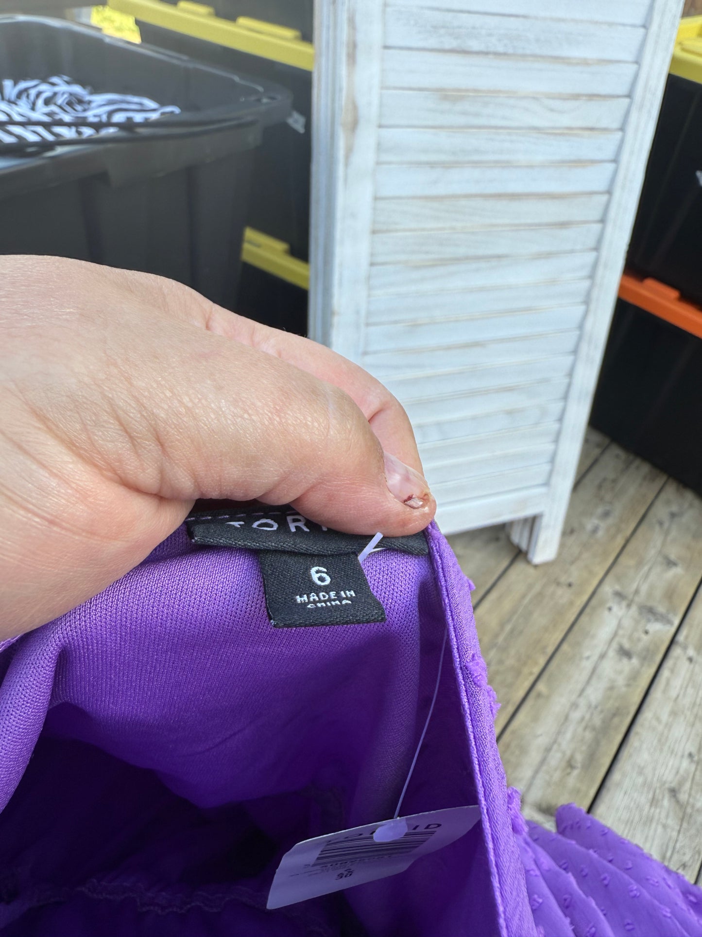 Torrid Purple Swiss Dot Dress