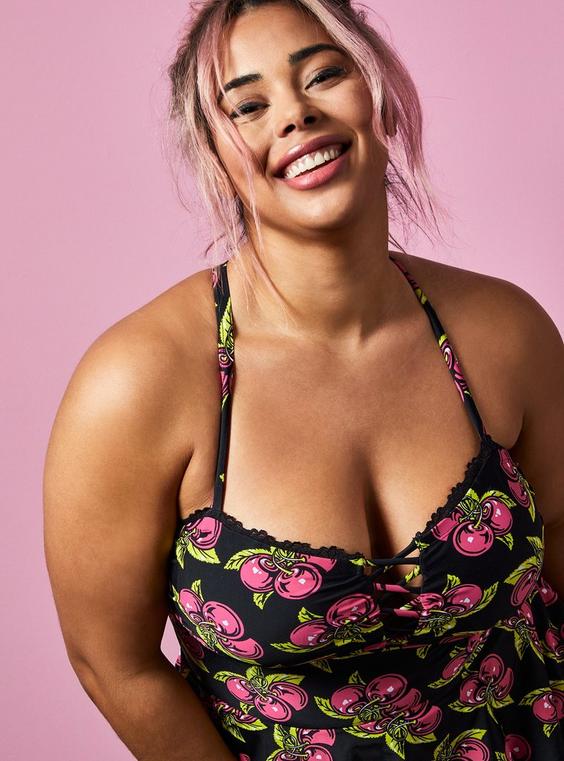 Torrid x Betsey Johnson Cherry Swimsuit