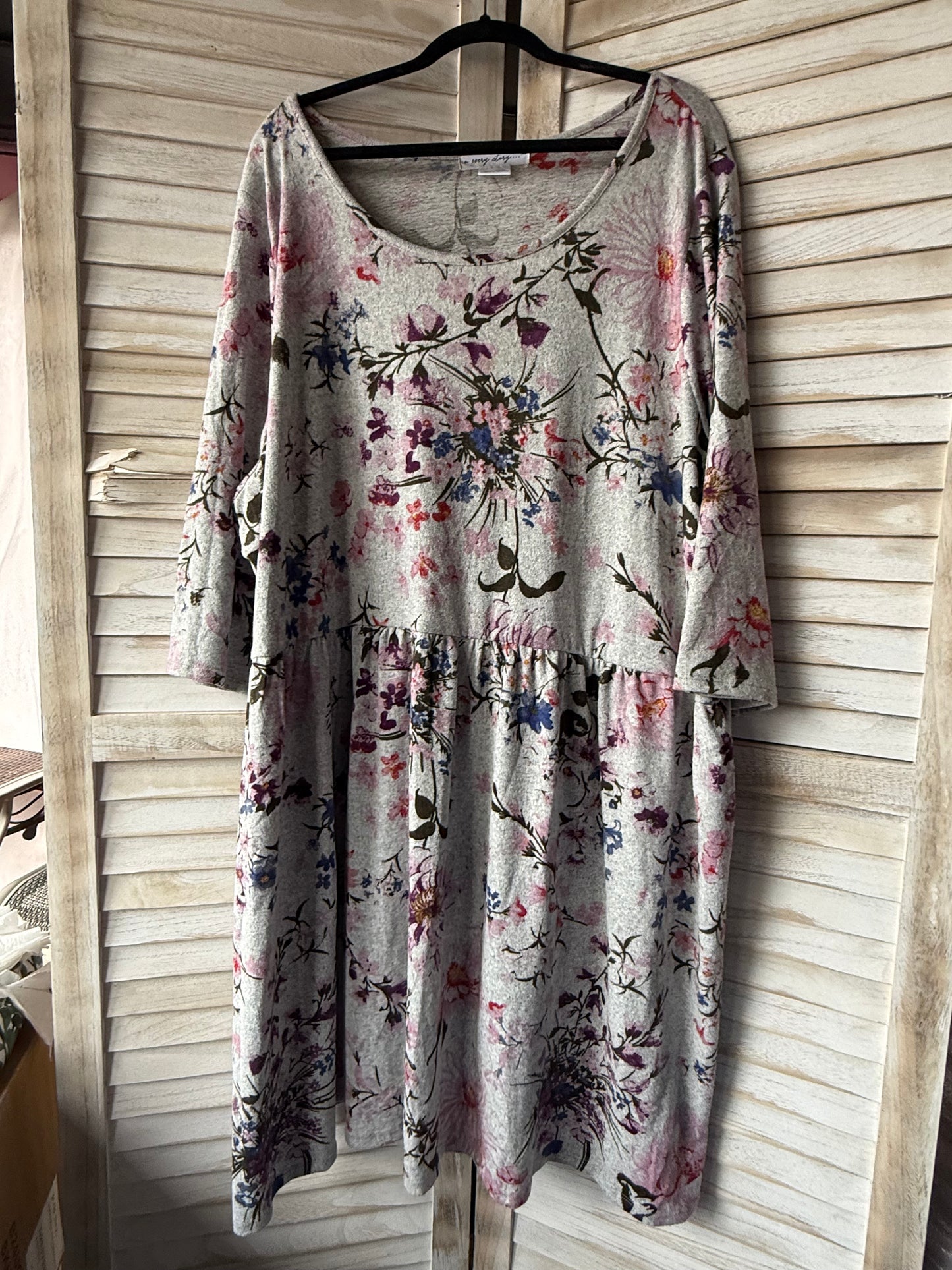 PENN Grey Floral Dress