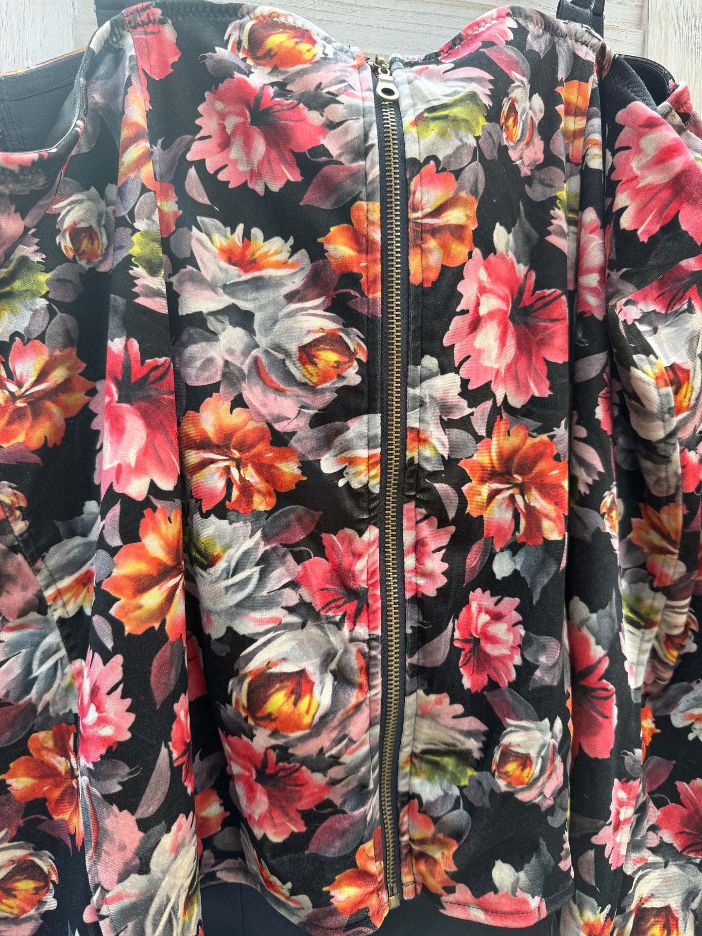 Torrid Velvet Floral Bustier