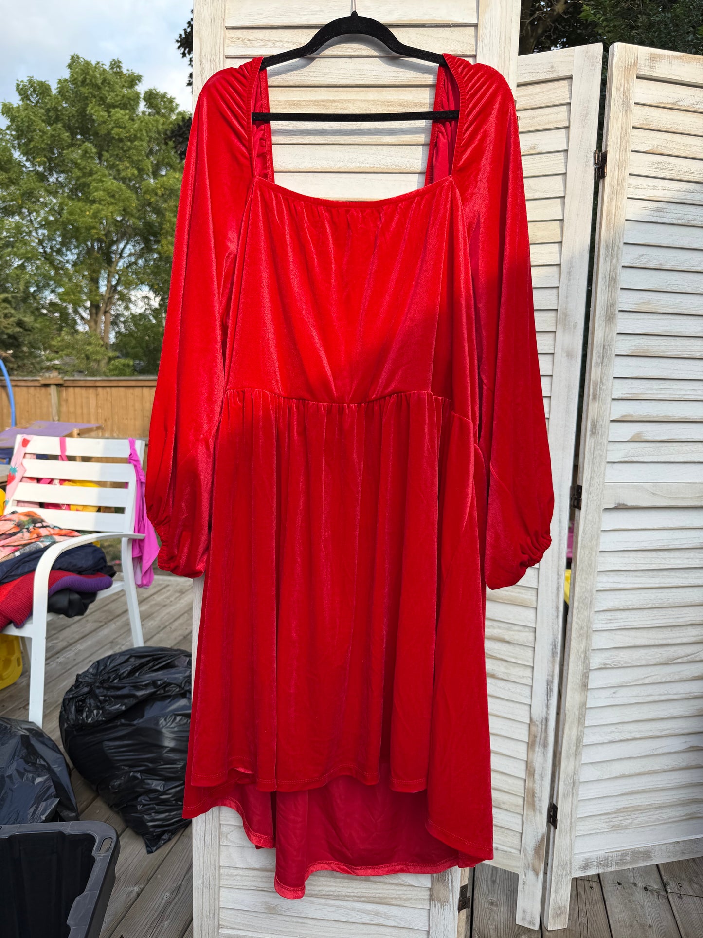 ELOQUII Red Velvet Dress
