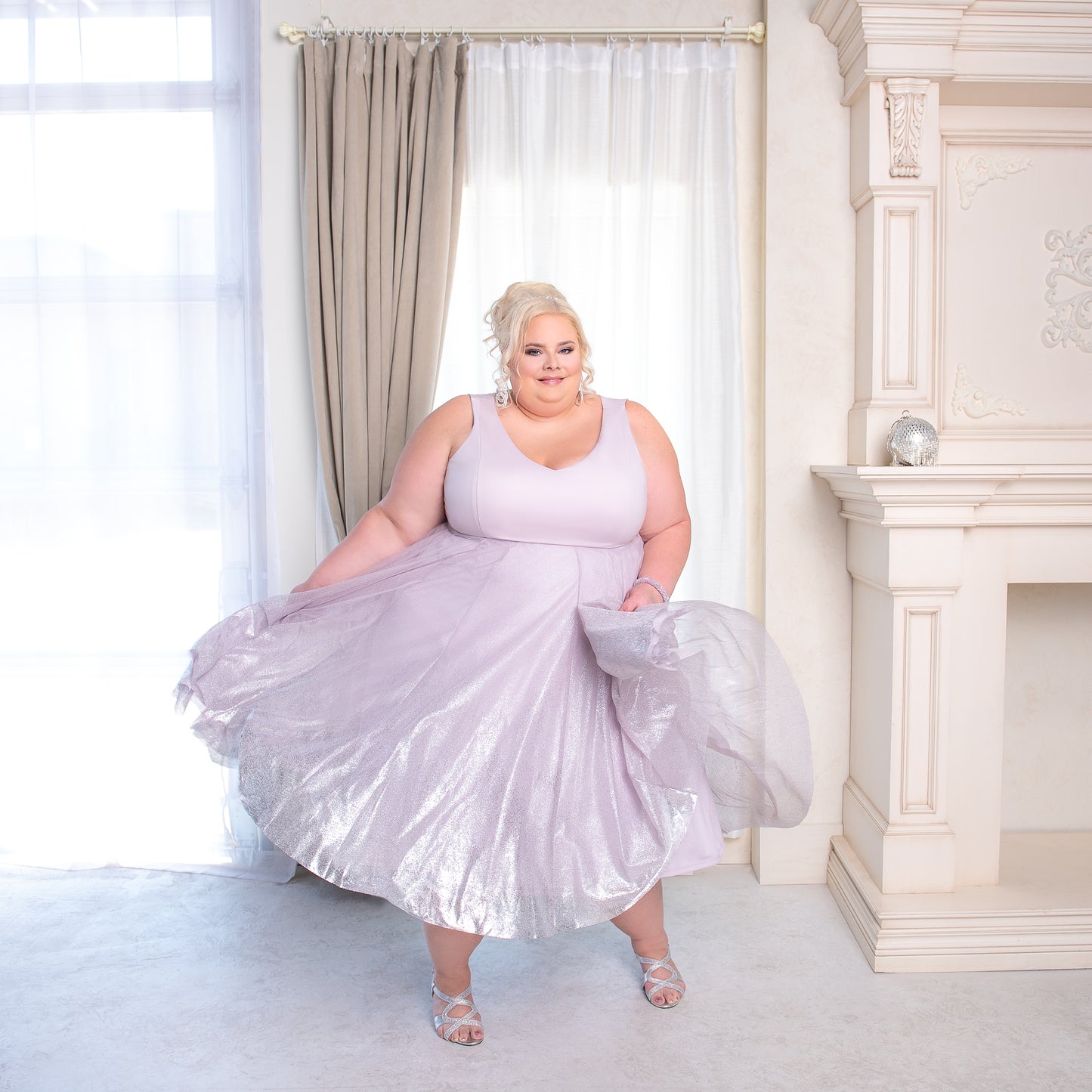 Torrid Lavender Sparkle Dress