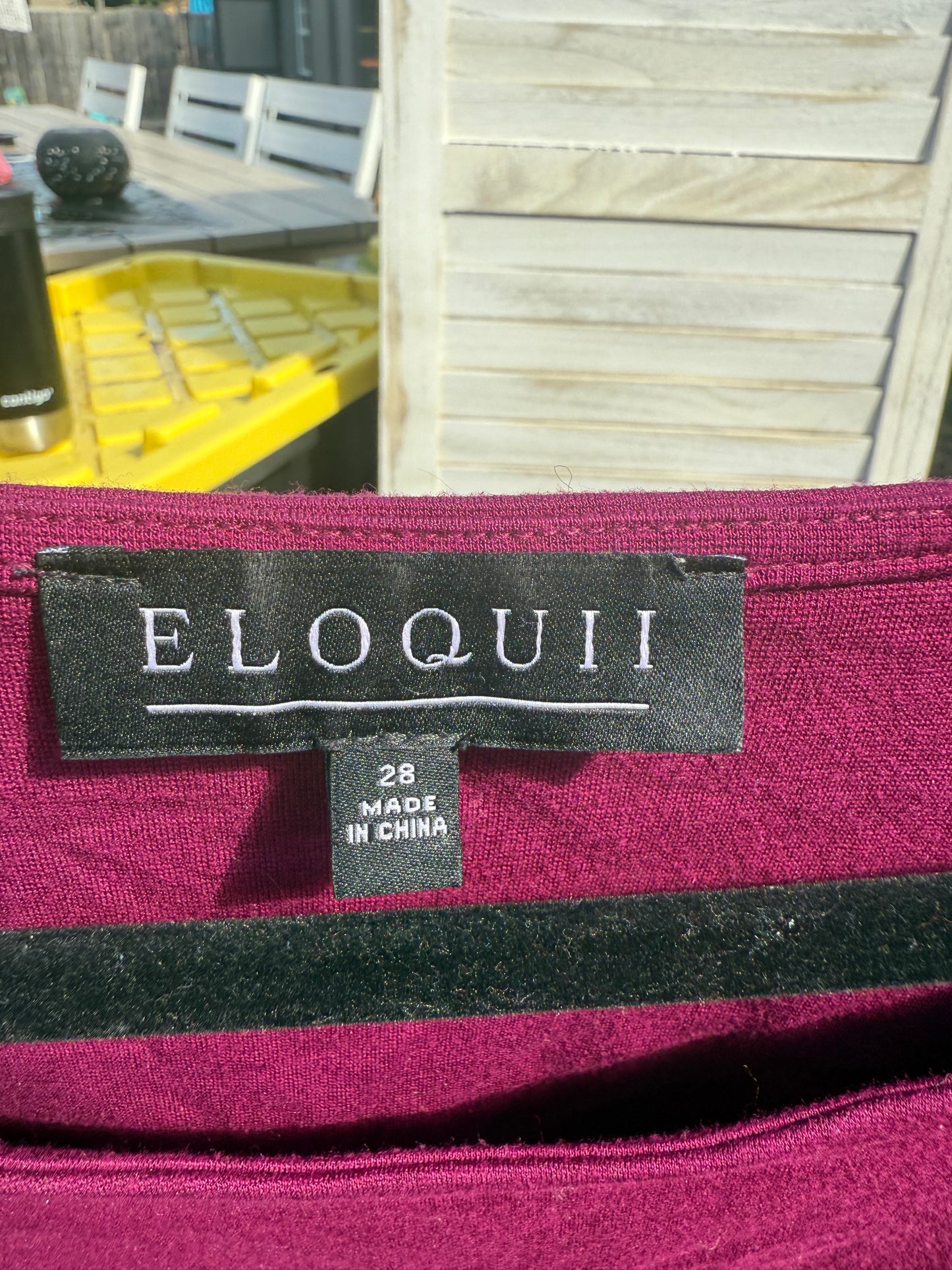 ELOQUII Mulberry Knit Top