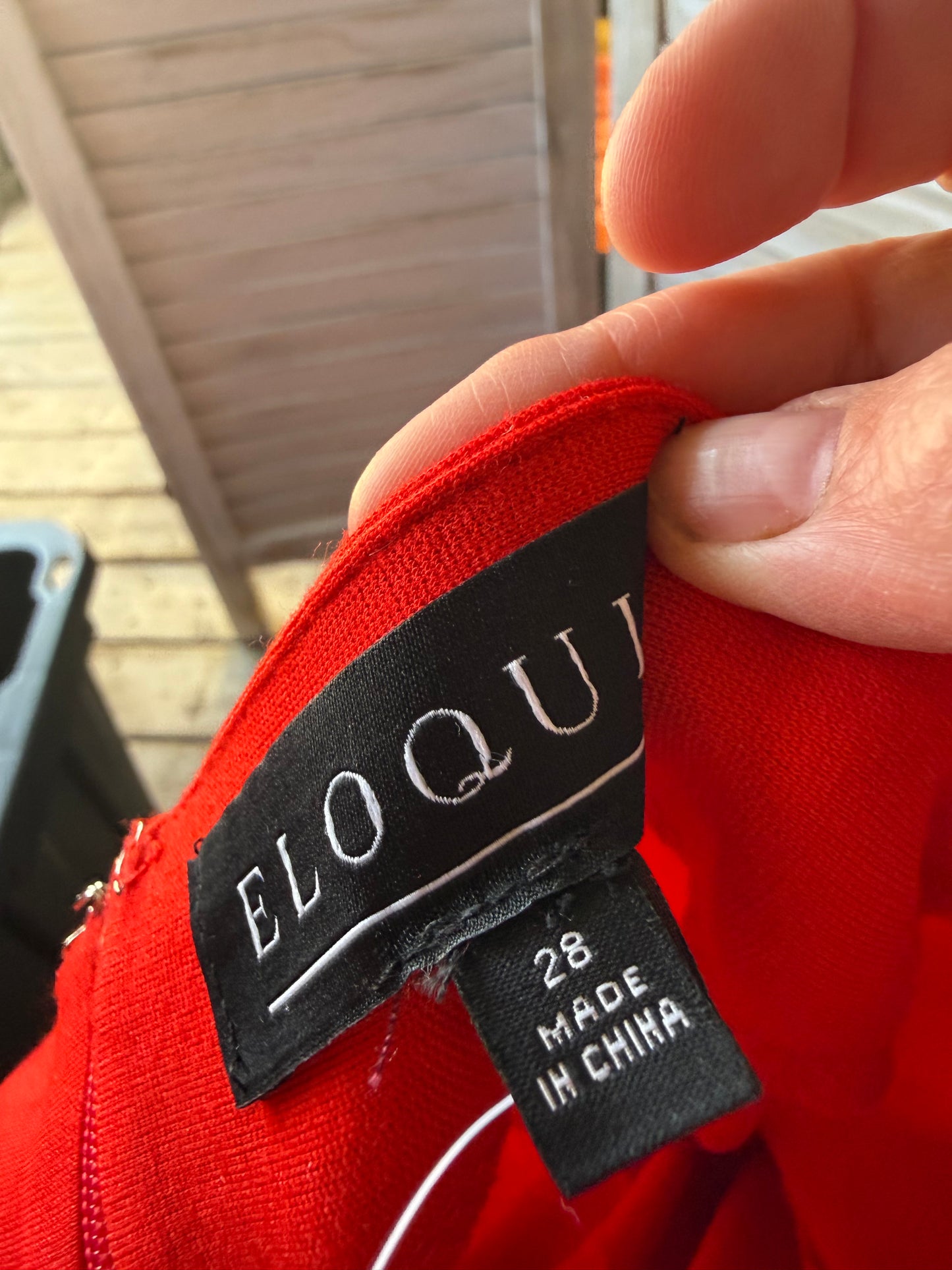 ELOQUII Red Circle Skirt