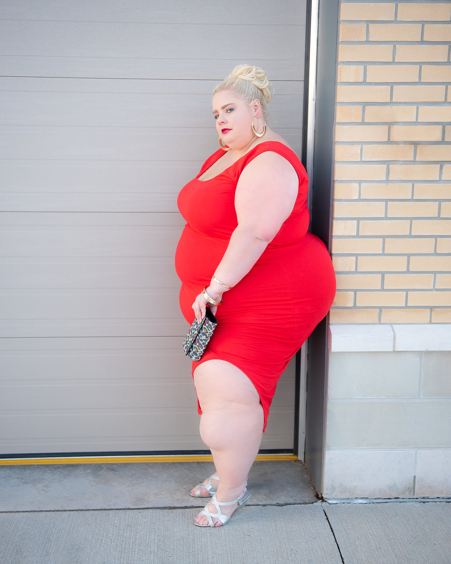 Rebdolls Red Bodycon Dress