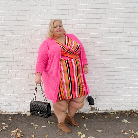 Lane Bryant Pink Cardigan