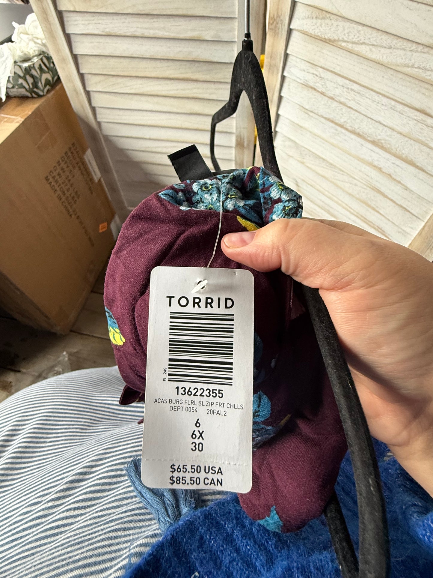 Torrid Burgundy Floral Dress