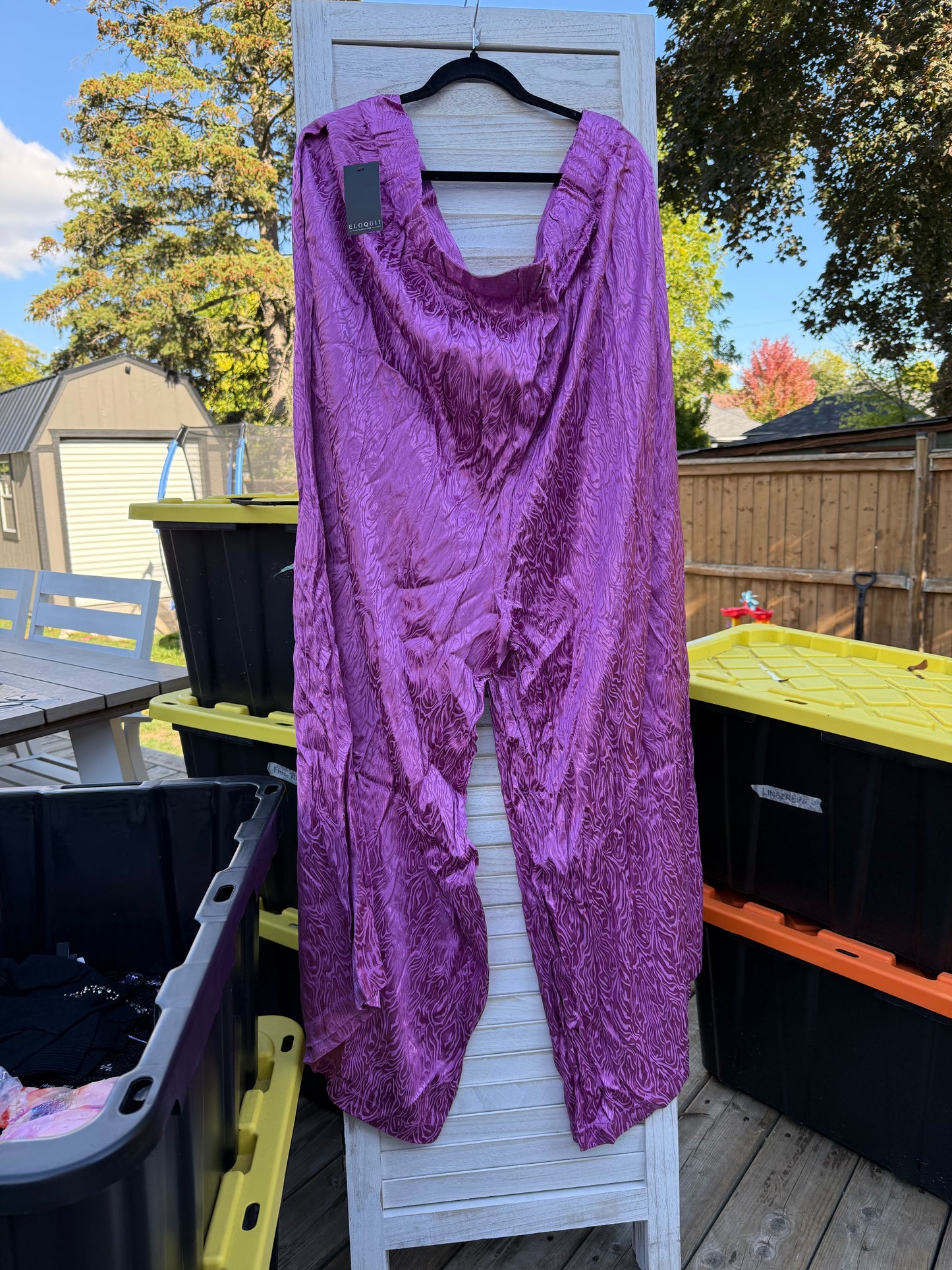 ELOQUII Pink Satin Pants