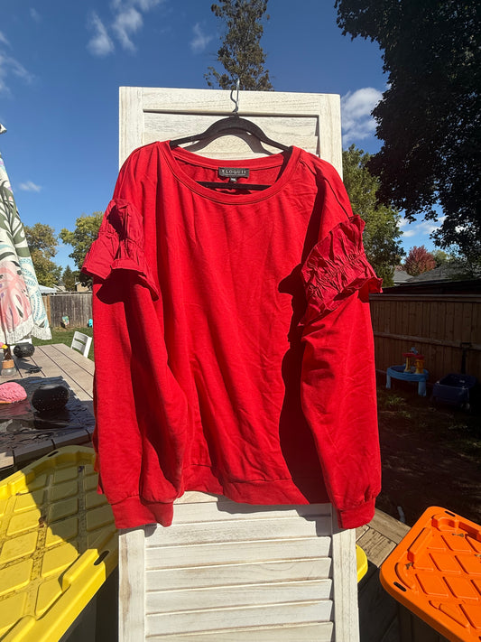 ELOQUII Red Sweatshirt