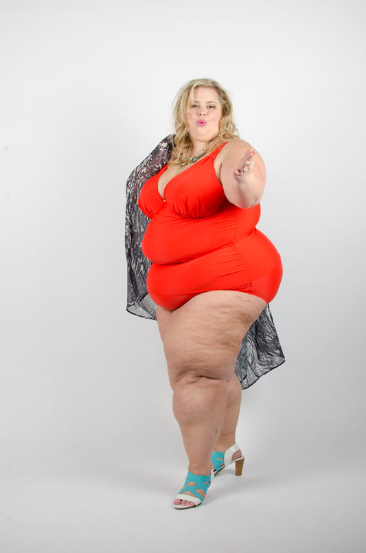 Lane Bryant Orange Tankini