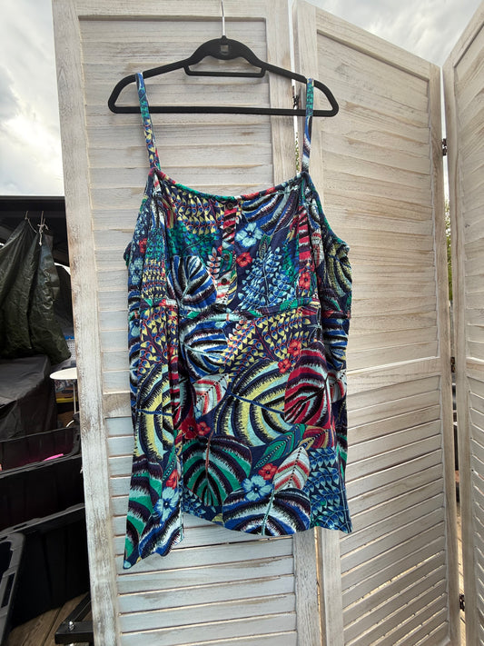 Penningtons Navy Print Tank Top