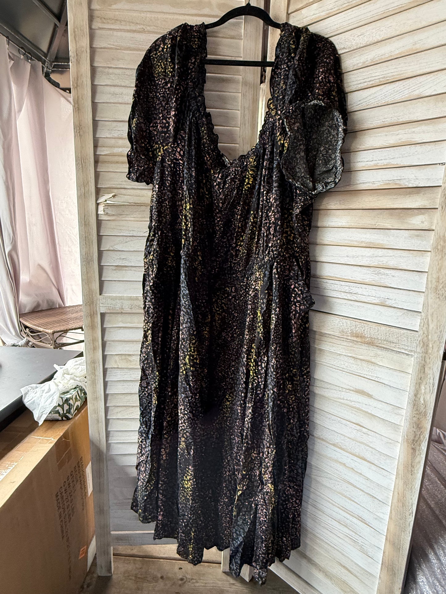 Torrid Black Print Dress