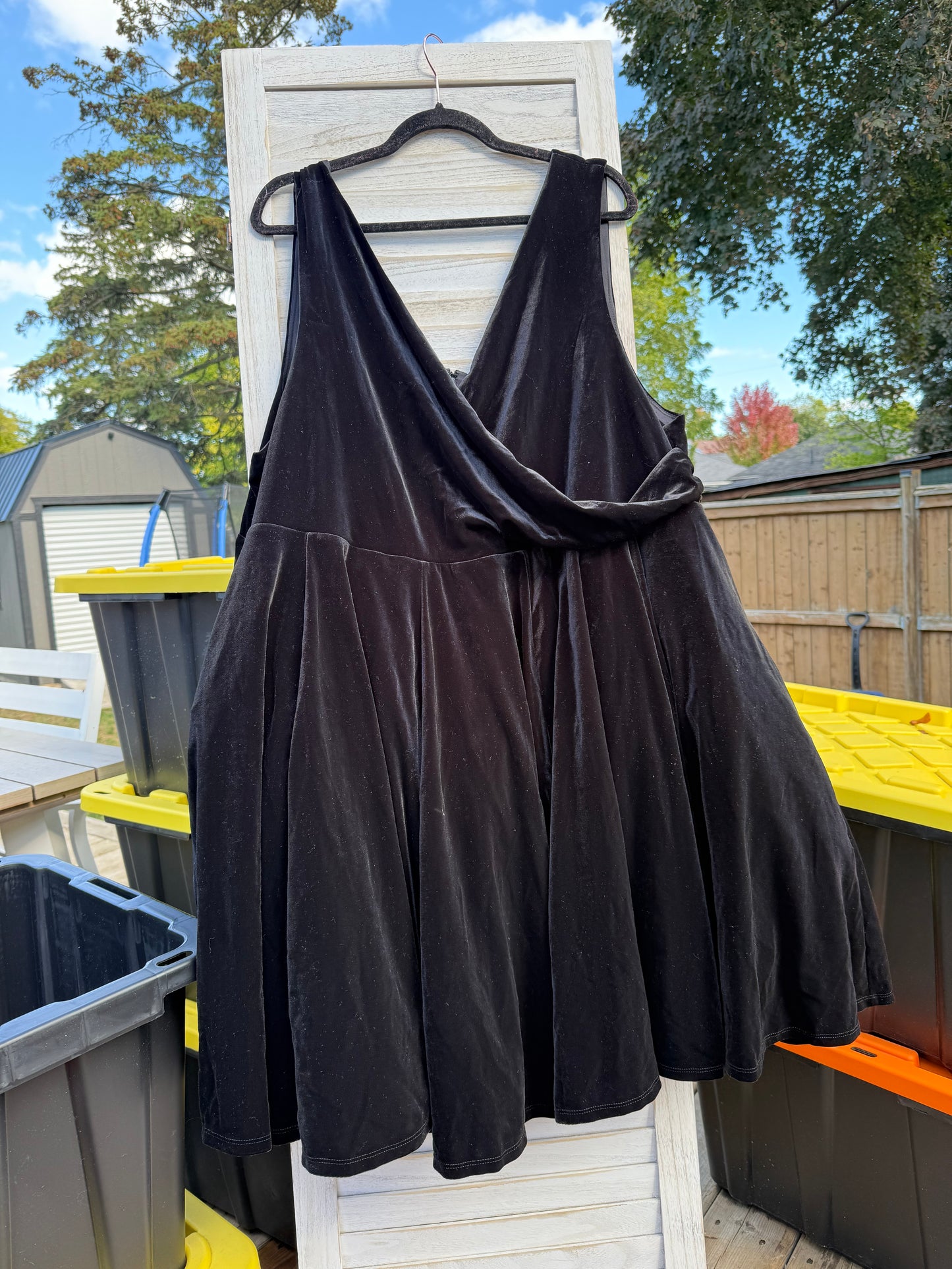 Torrid Black Velvet Dress