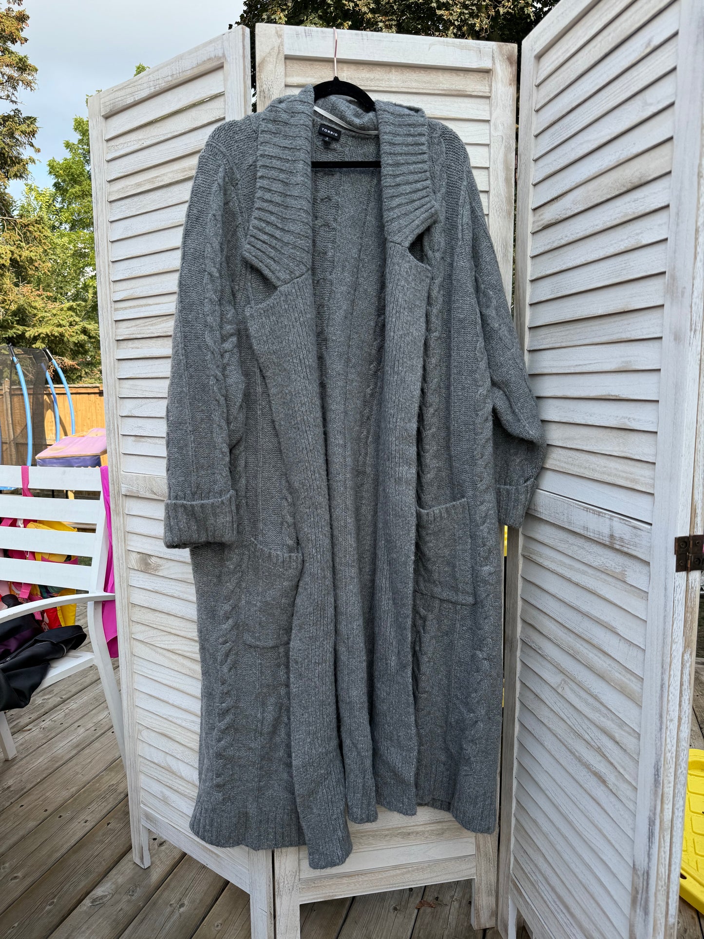 Torrid Grey Coatigan