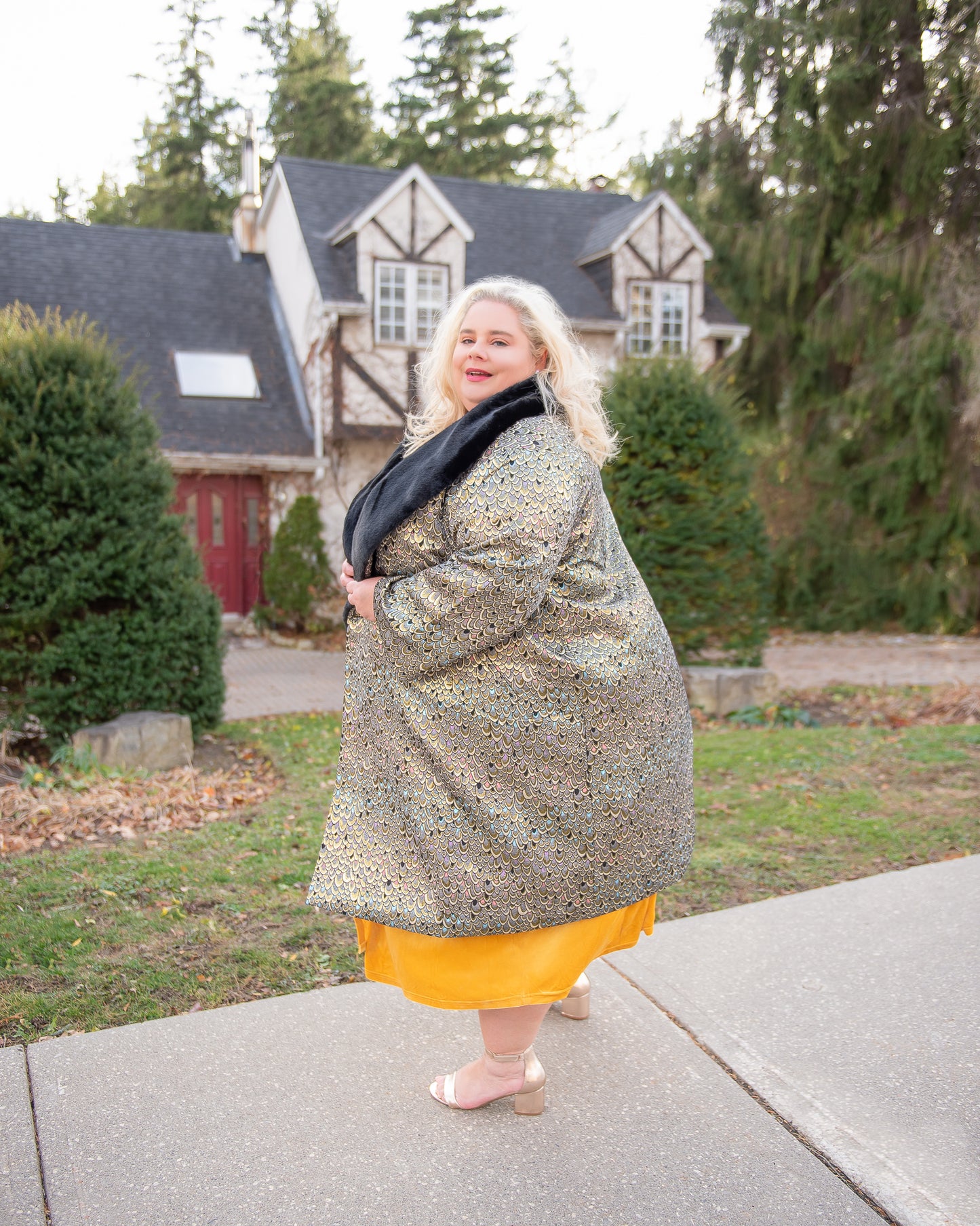 ModCloth Shimmer Dress Coat