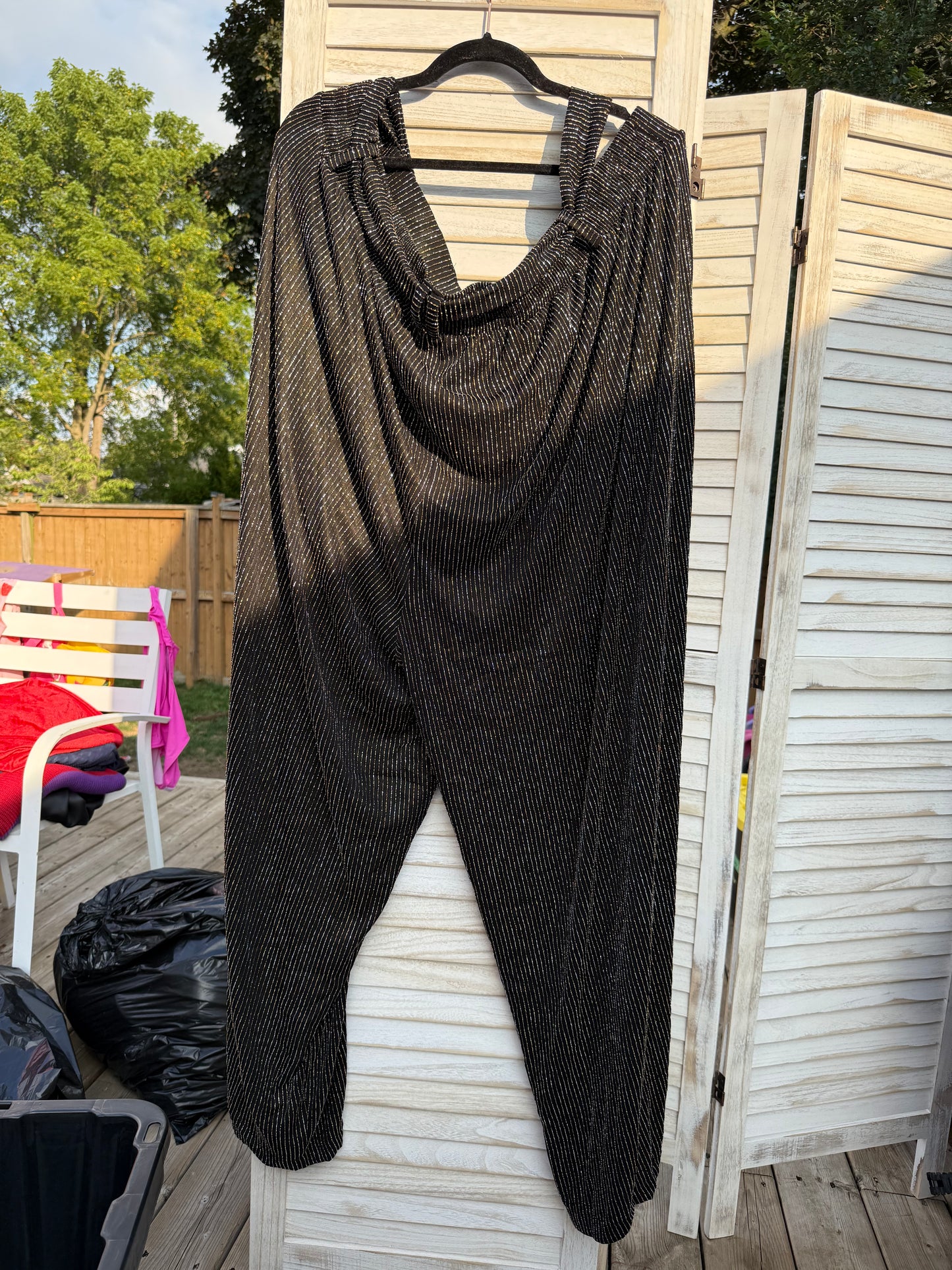 Torrid Black Metallic Pants