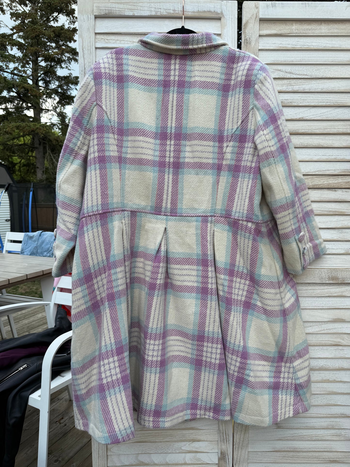 eShakti Plaid Coat