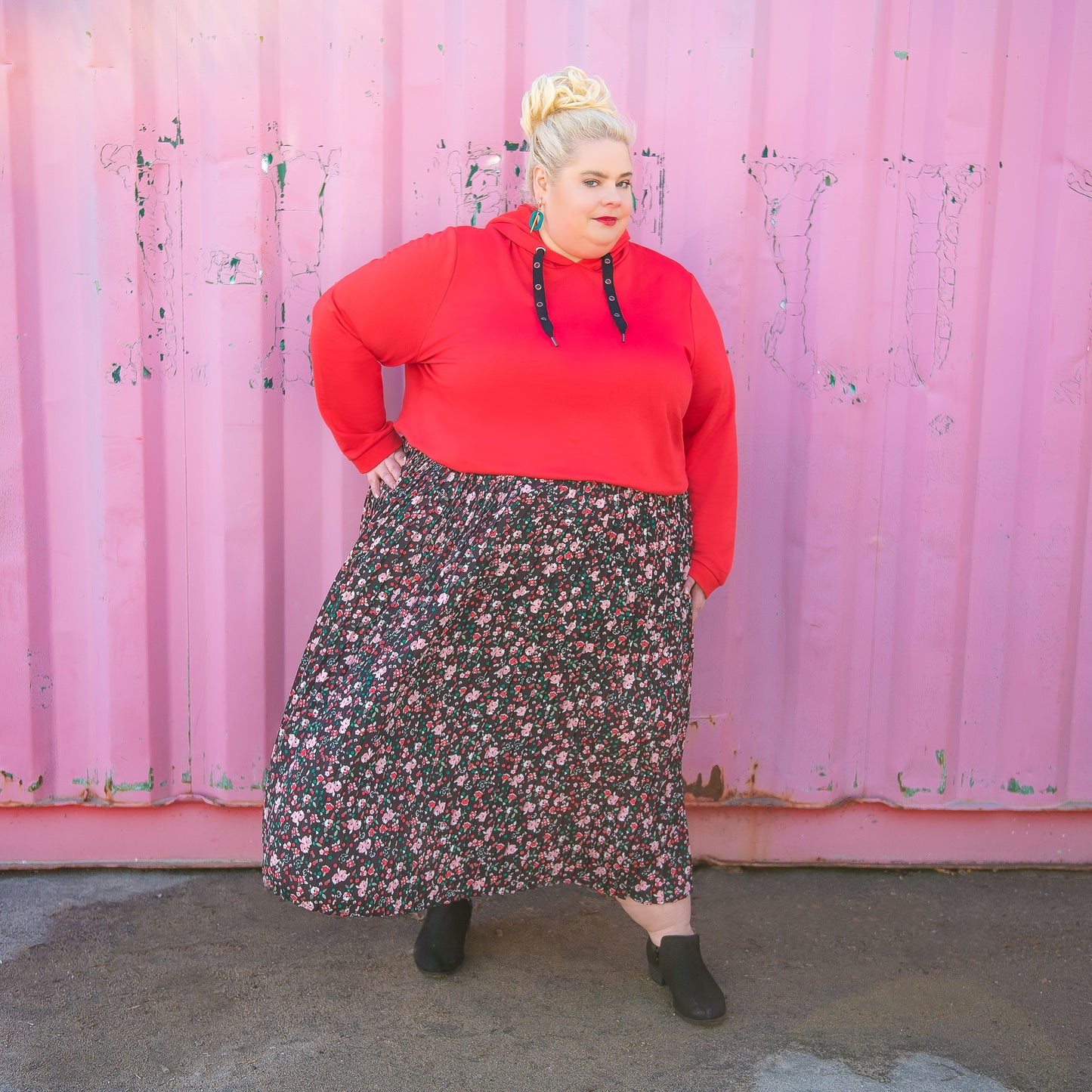 Ulla Popken Red Hoodie