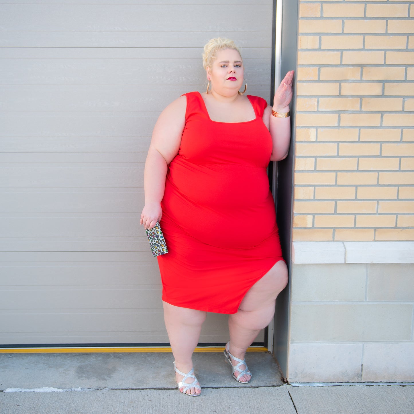 Rebdolls Red Bodycon Dress