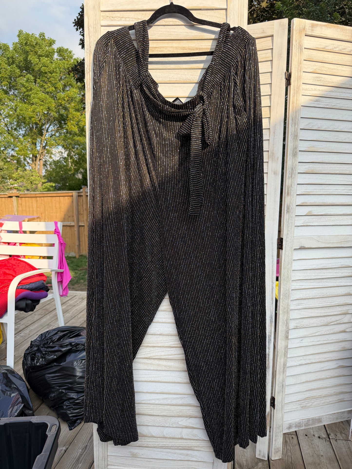 Torrid Black Metallic Pants