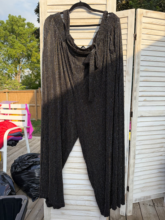 Torrid Black Metallic Pants