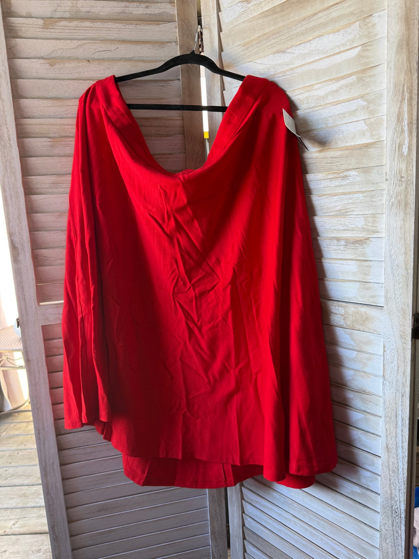 ELOQUII Red Circle Skirt