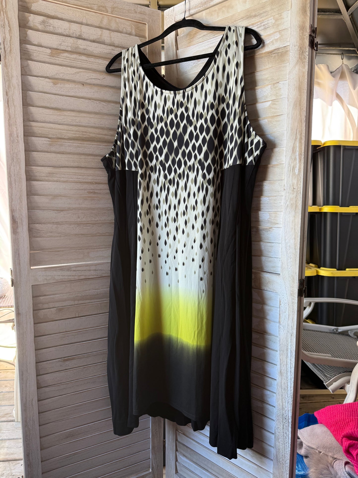 Lane Bryant Black Print Dress