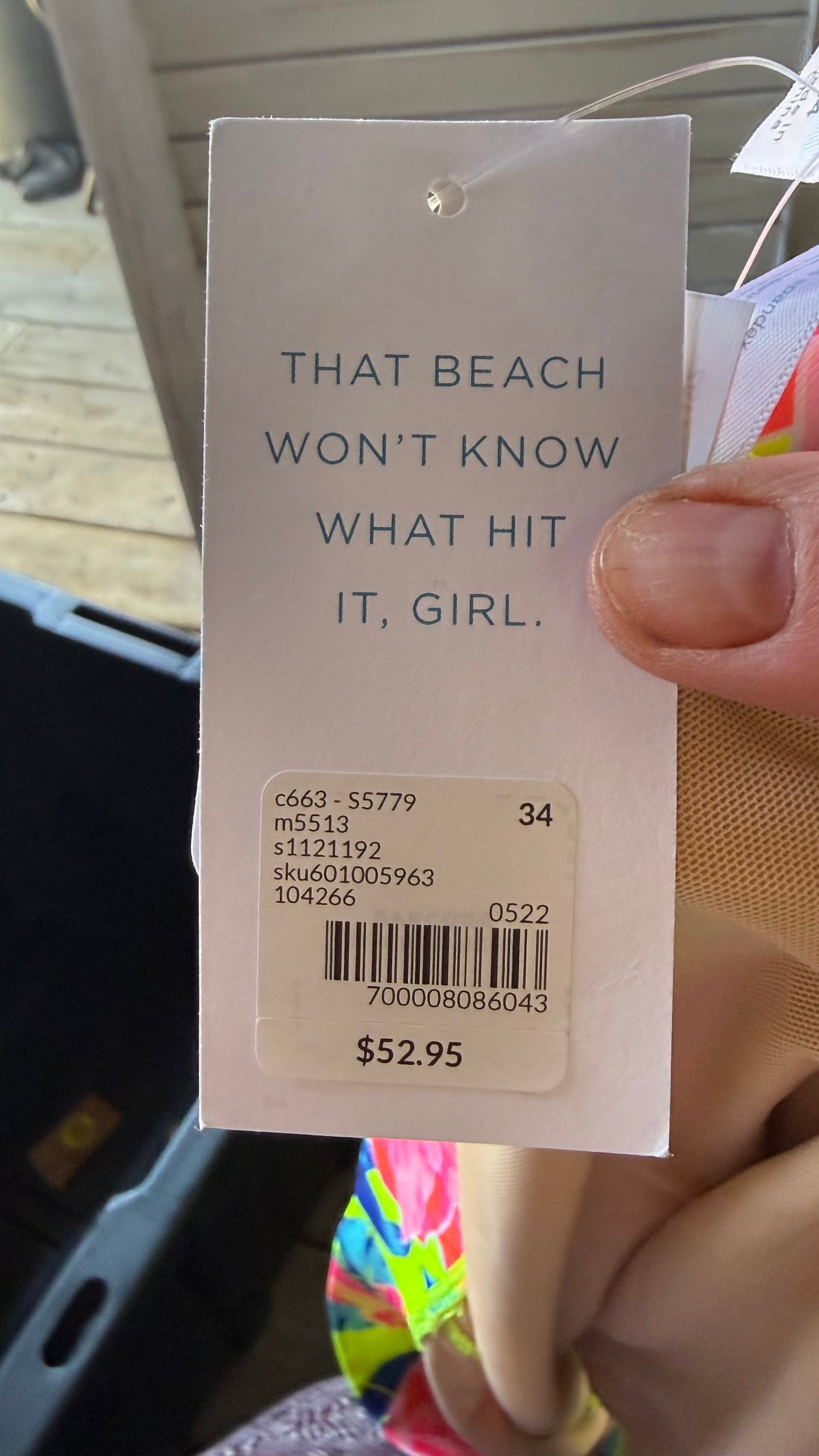Lane Bryant Neon Print Bikini