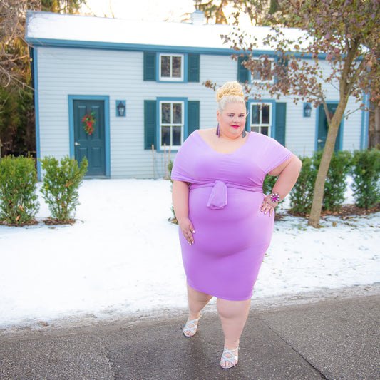 Rebdolls Lilac Wrap Dress