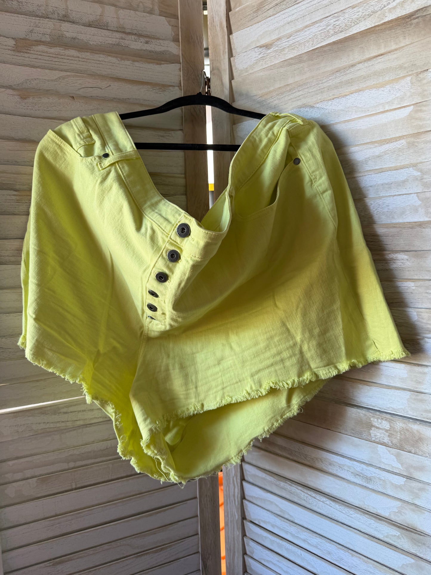 Torrid Yellow Denim Shorts