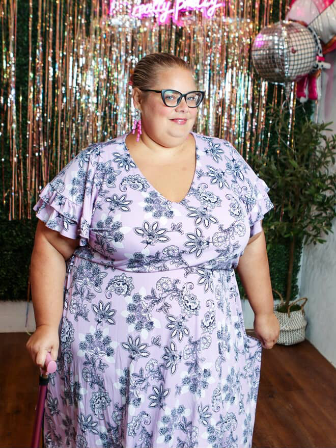 Lane Bryant Lavender Dress