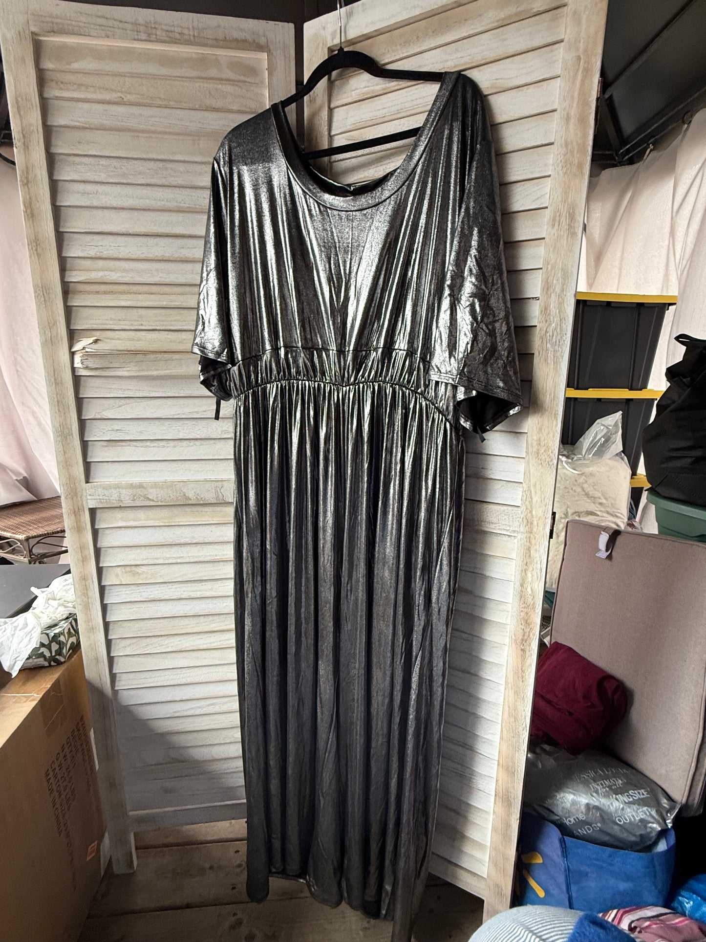 Dia & Co Metallic Jumpsuit