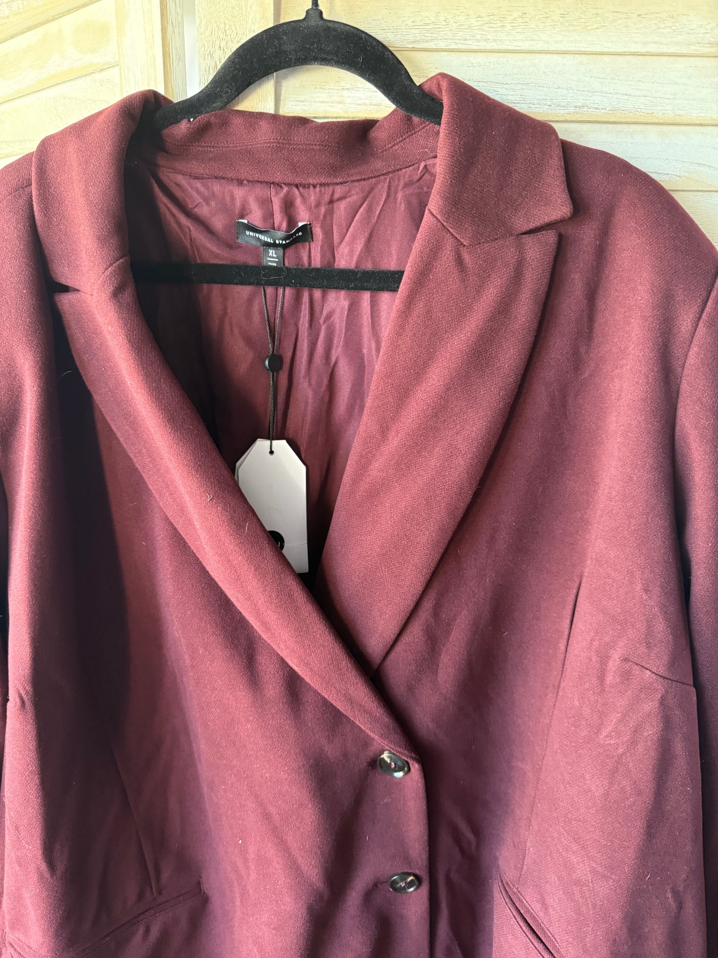 Universal Standard Burgundy Winter Coat