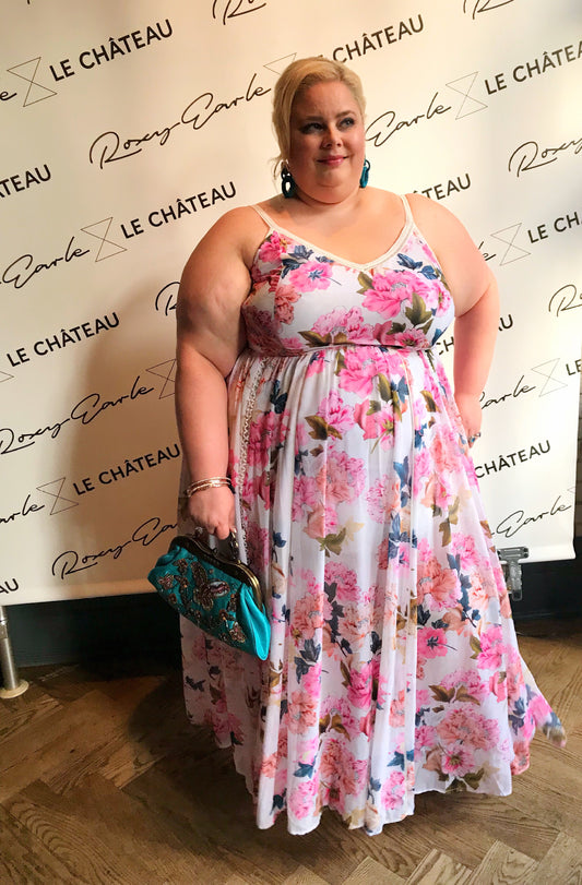 Torrid White Floral Maxi Dress
