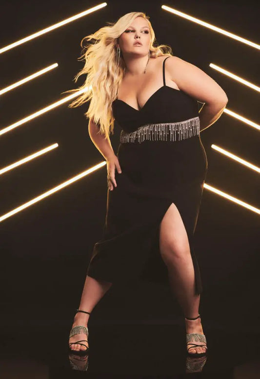 ELOQUII Collectors Black Embellished Dress