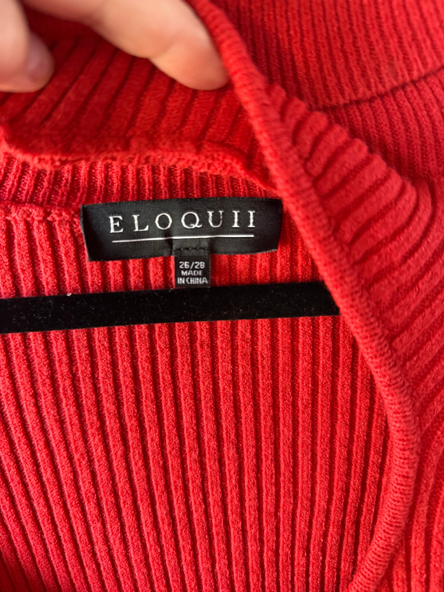 ELOQUII Red Sweater Dress