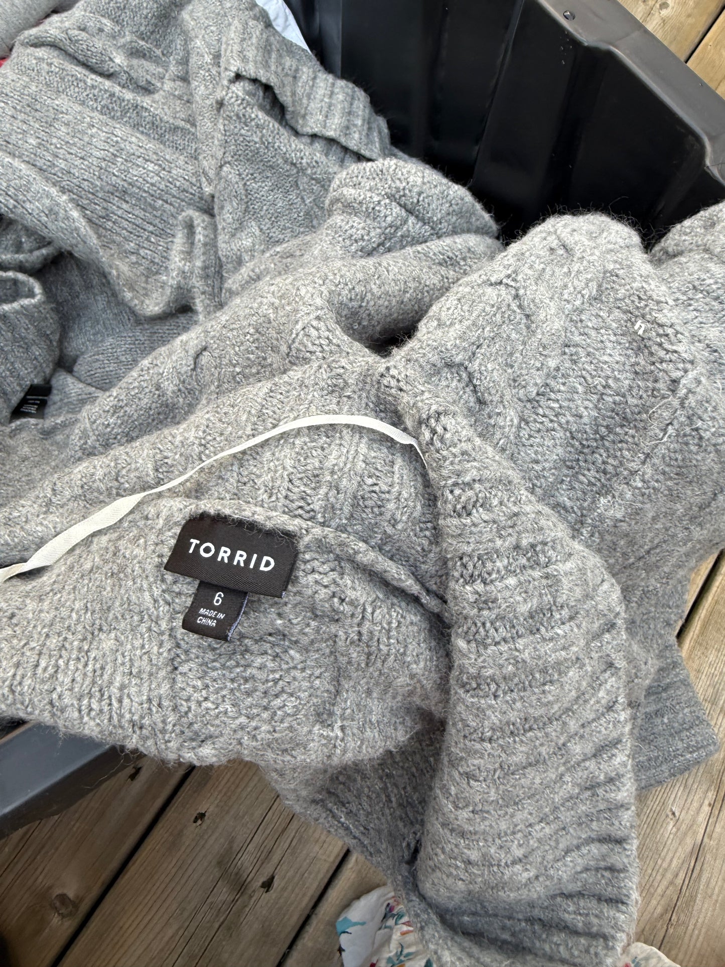 Torrid Grey Coatigan