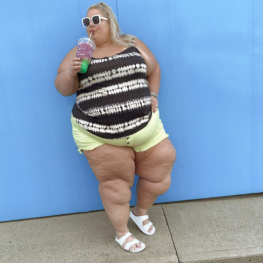 Torrid Yellow Denim Shorts