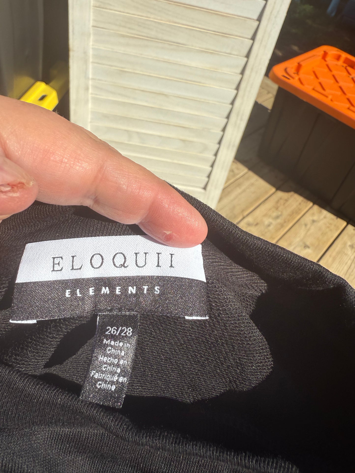 ELOQUII Elements Black Sweatshirt