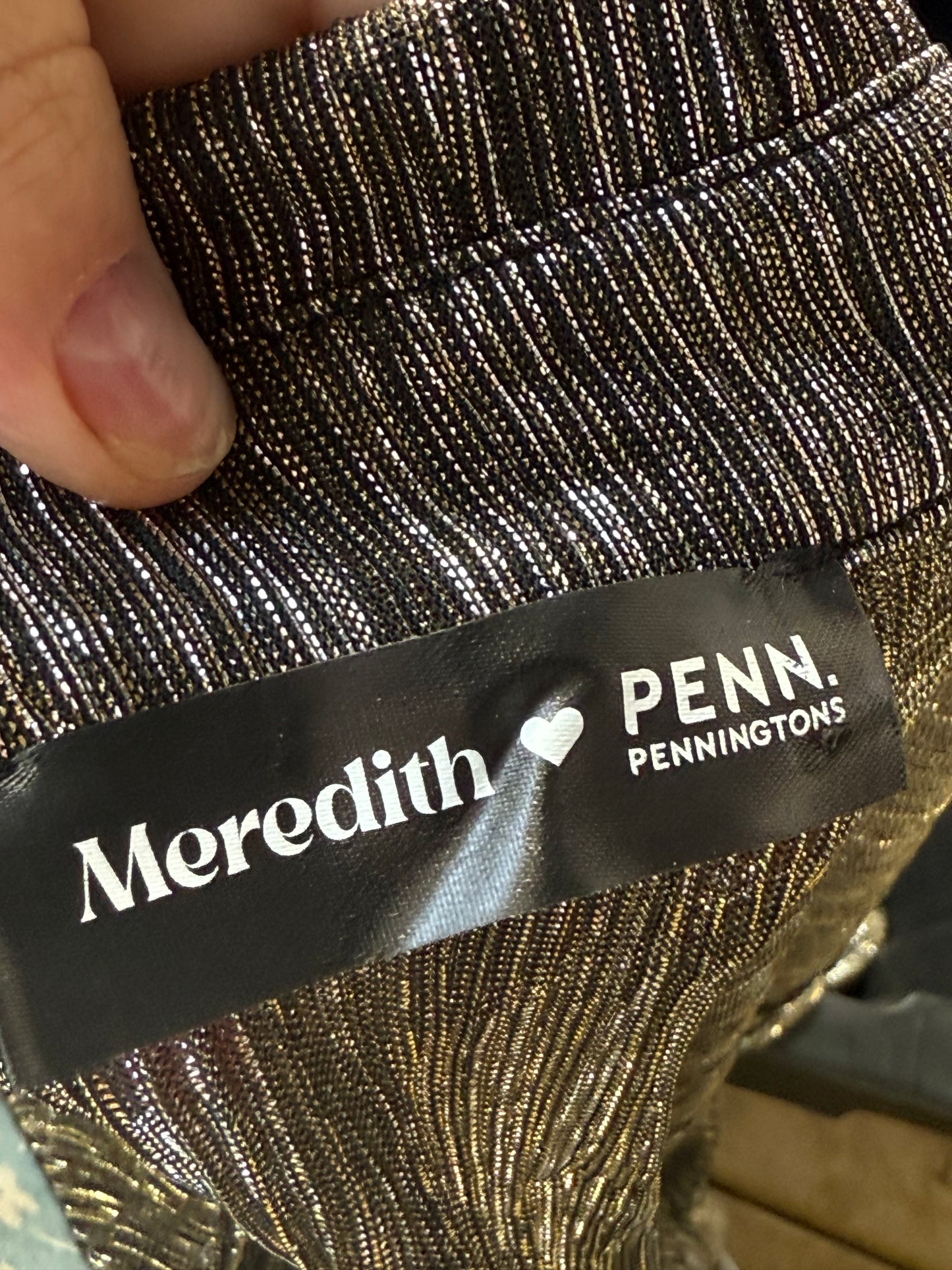 Meredith ❤️ PENN Metallic Shirt