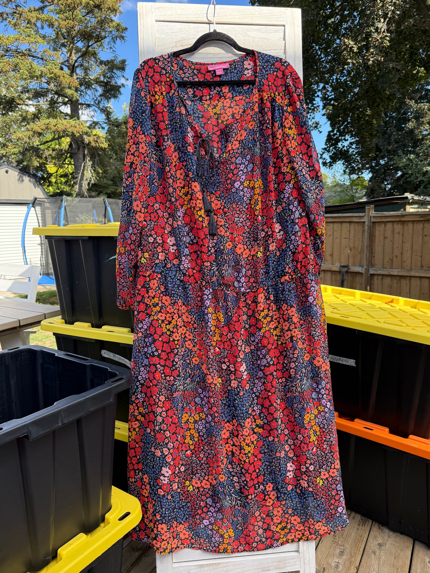Woman Within Fall Floral Dress