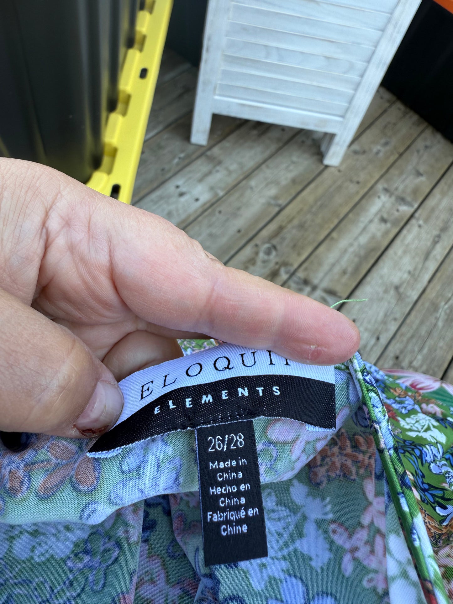 ELOQUII Elements Floral Midi Dress