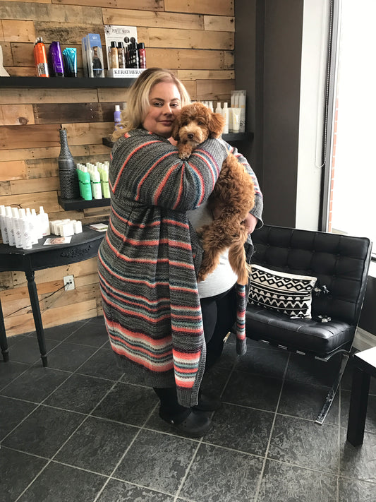 Torrid Grey Striped Cardigan