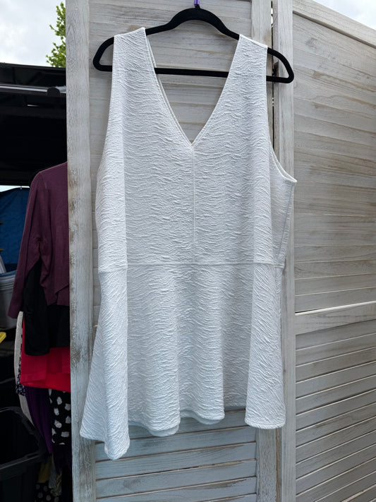 Torrid White Peplum Top