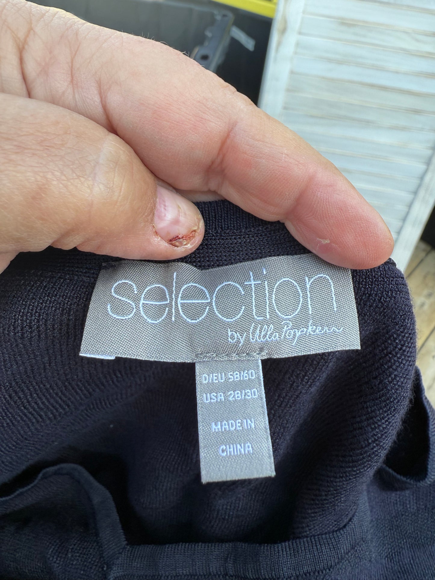 Ulla Popken Navy Dress & Cardigan Set