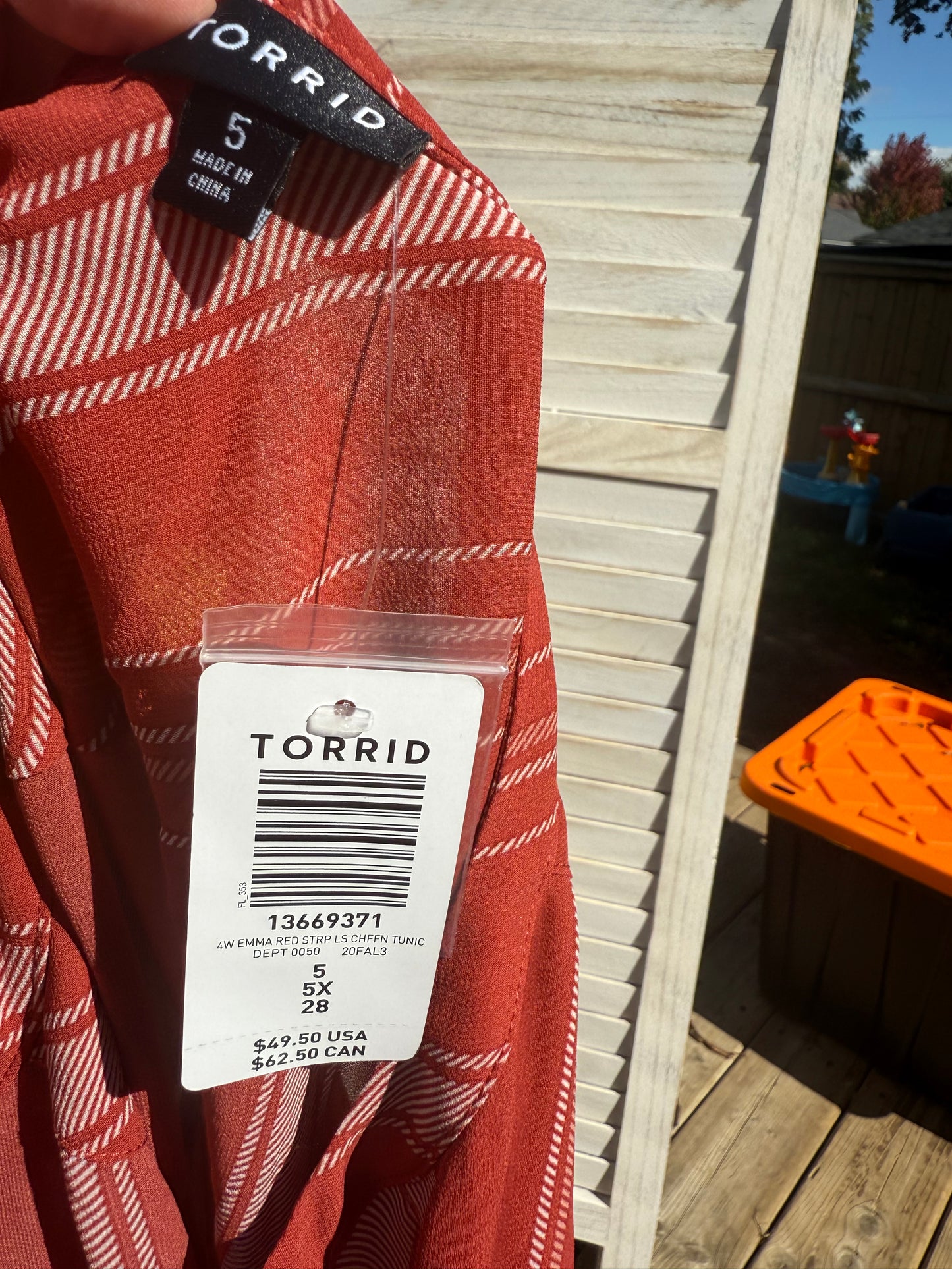 Torrid Rust Button Up Blouse