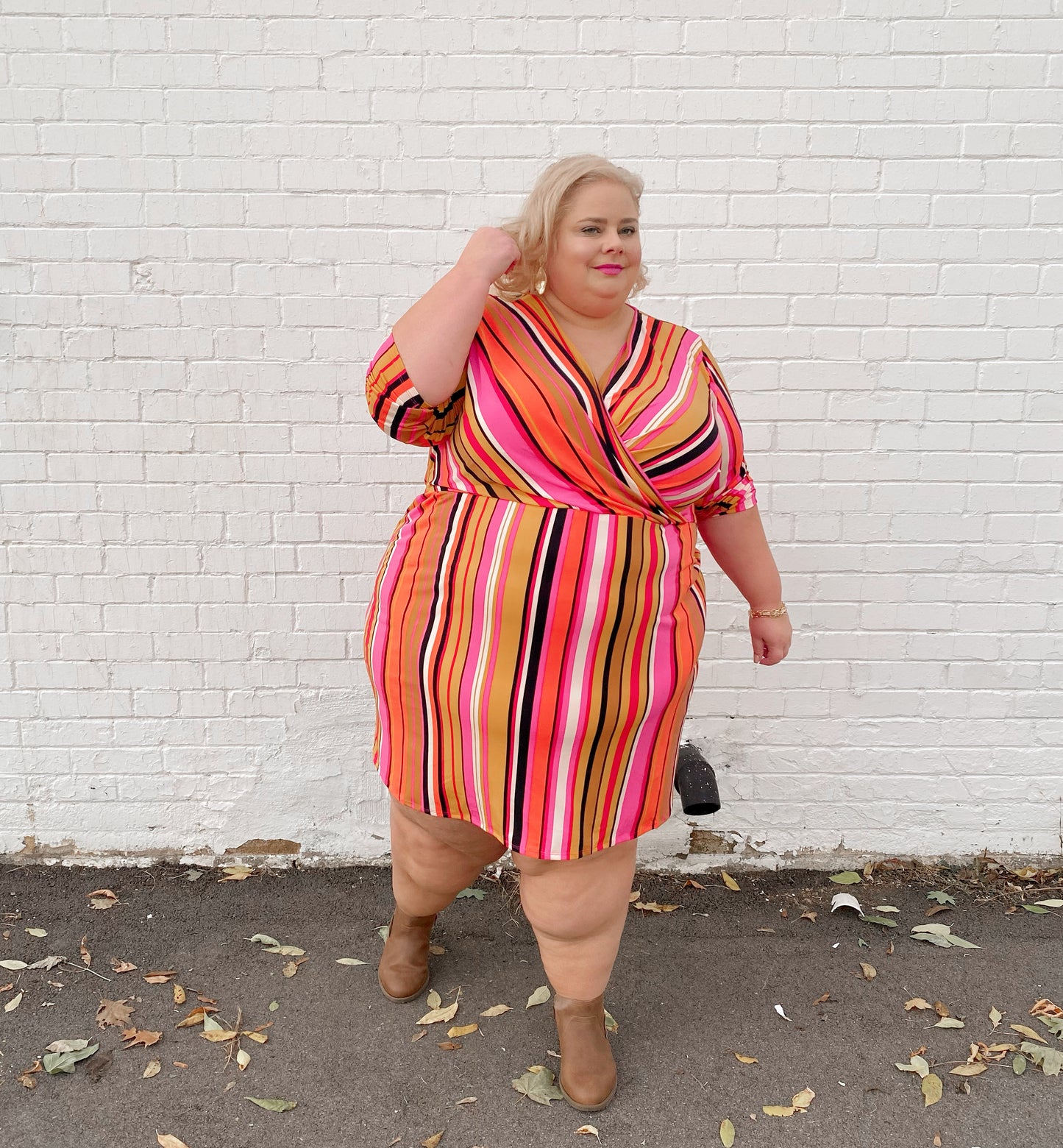 Lane Bryant Striped Dress