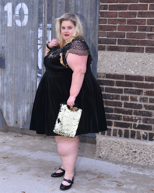 Torrid Black Velvet Dress