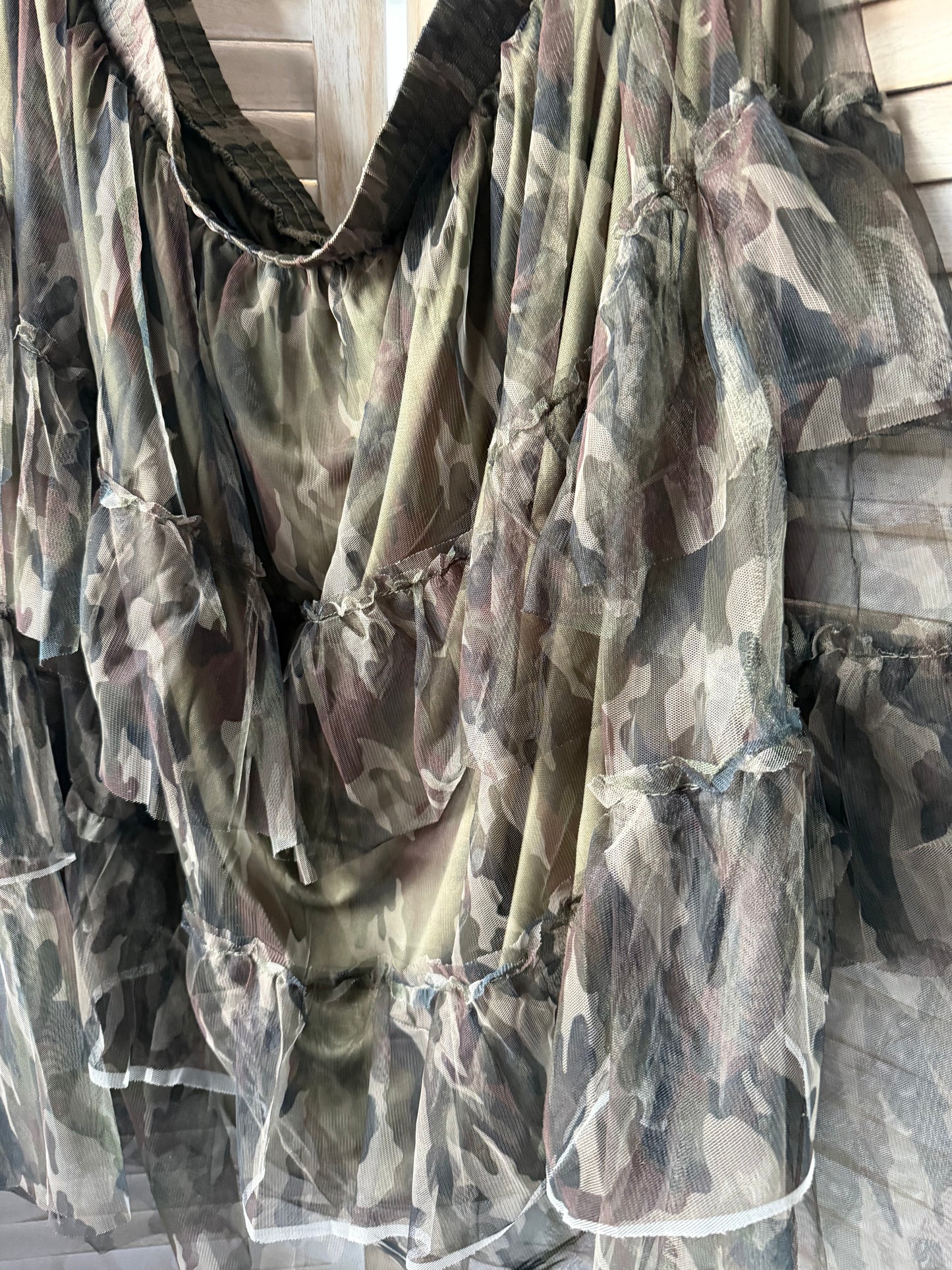 Ashley Stewart Camo Tulle Skirt