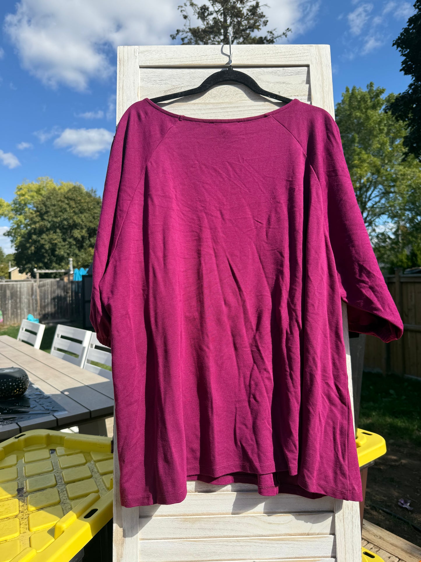 ELOQUII Mulberry Knit Top